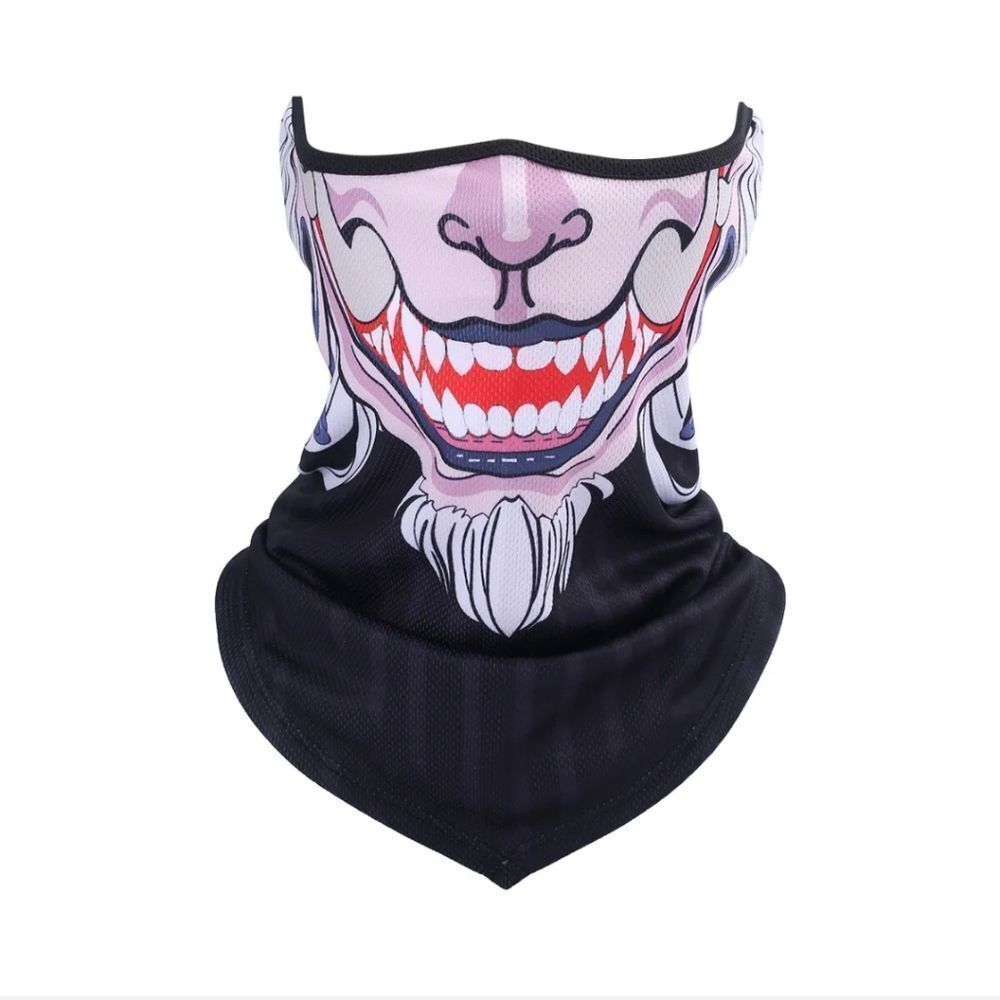 Half Face Mask Motorcycle Cycling Halloween UV Protection Balaclava Neck Scarf